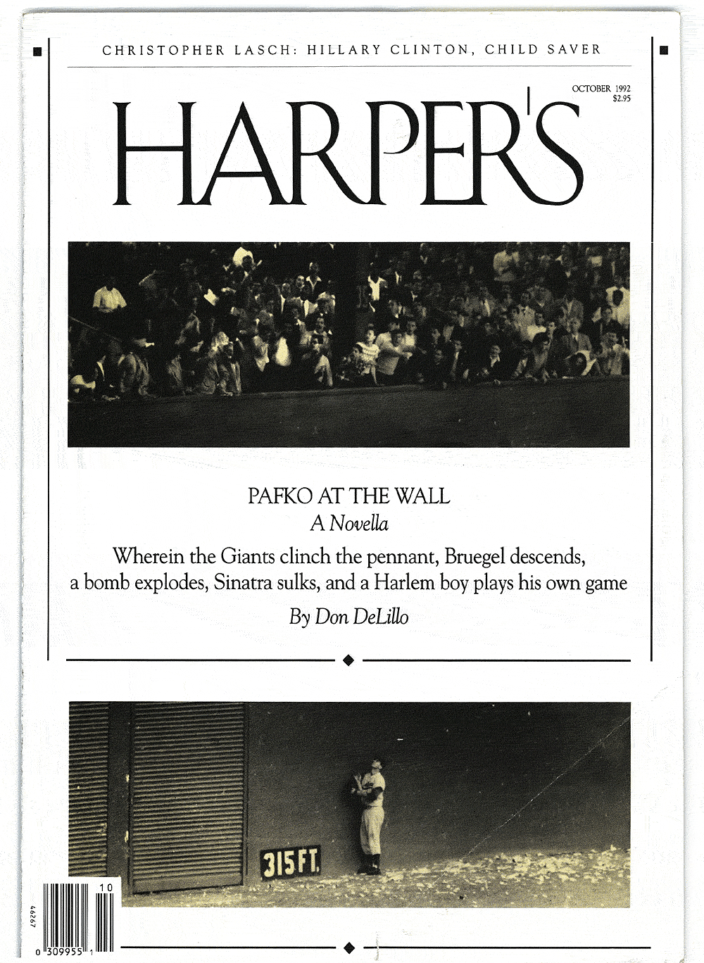 Fiction Pafko At The Wall By Don Delillo Harper S Magazine