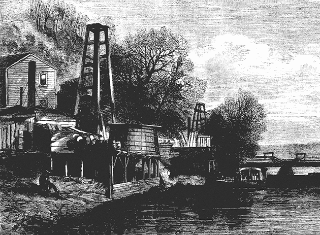 Pumping Well Near Oil City. (1865)