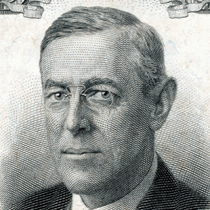 Woodrow Wilson. Engraving courtesy Smithsonian Institution