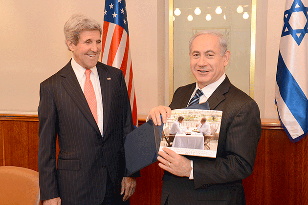 John Kerry and Benjamin Netanyahu, May 23–24, 2013. Photograph by the U.S. Embassy in Tel Aviv