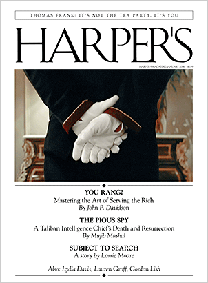 Harper's Magazine cover, January 2014