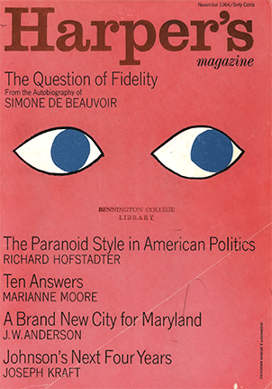 Harper's Magazine cover, November 1964