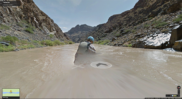 Screen capture from Google’s Street View Grand Canyon