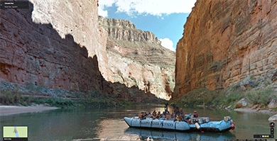 Screen capture from Google’s Street View Grand Canyon