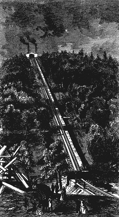 THE INCLINED PLANE, MOUNT PISGAH. Harper’s Magazine, September 1863
