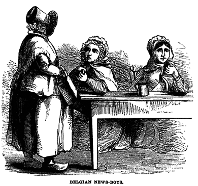 From “Vagabondizing in Belgium” (Harper’s Magazine, August 1858)