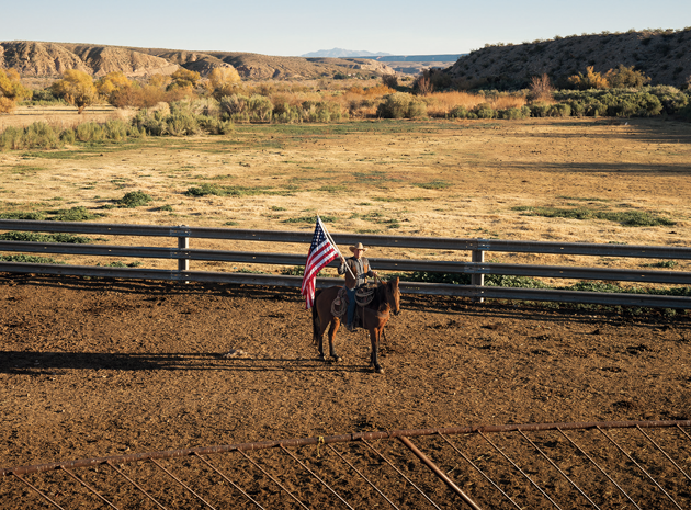 Cliven Bundy on his ranch. Photograph by Chad Ress