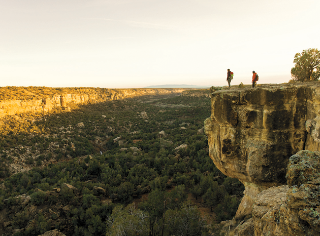 Hikers near the south end of Recapture Canyon. Photograph by Chad Ress