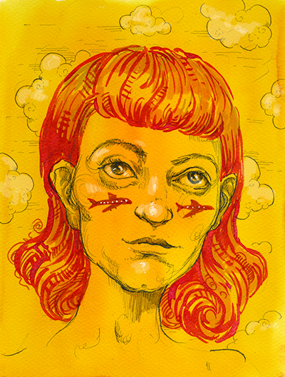 Illustration by Molly Crabapple (Jill Sobule, Dottie’s Charms)