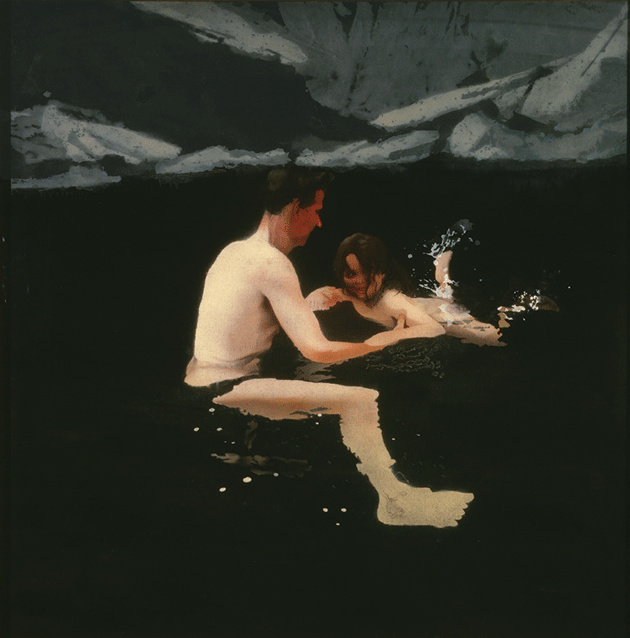 Melanie and Me Swimming, by Michael Andrews © The artist/Tate, London/Art Resource, New York City.