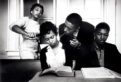 CORE activists learning how not to react to provocation, Petersburg, Virginia, 1960 © Eve Arnold/Magnum Photos