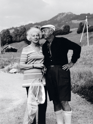 Véra and Vladimir Nabokov, Gstaad, Switzerland, 1971, by Horst Tappe © Horst Tappe Foundation/Granger, New York City 