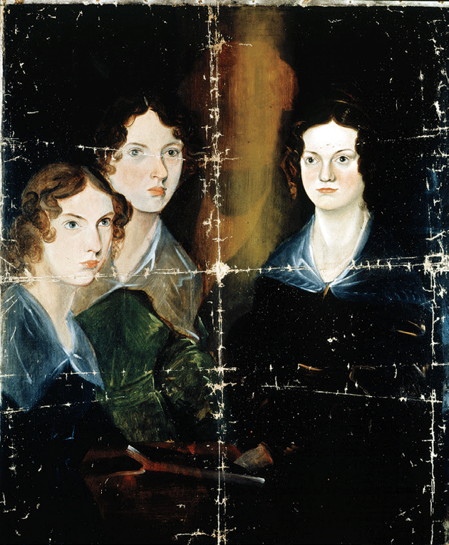 A portrait of Charlotte, Emily, and Anne Bronte, by Branwell Bronte © Album/Art Resource, New York City