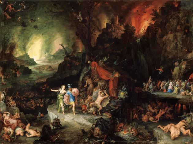 Aeneas and the Sibyl in the Underworld, 1598, by Jan Brueghel the Elder © Sotheby’s/akg-images