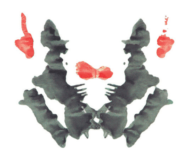 Draft inkblots from 1917 or 1918, made as Hermann Rorschach was developing his test © The Hermann Rorschach Archives and Collection, University Library of Bern, Switzerland