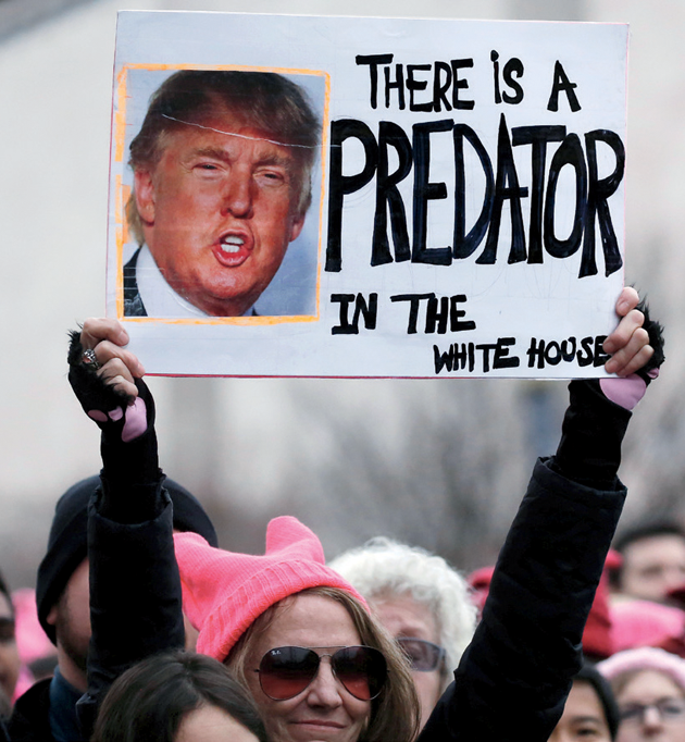 At the Women’s March on Washington (detail) © Shannon Stapleton/Reuters