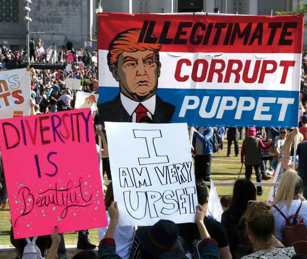 At the Women’s March in Los Angeles (detail) © Mike Nelson/EPA/Redux