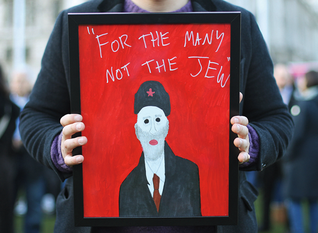 A protest against anti-Semitism in the Labour Party in Parliament Square, London, March 26, 2018 © Yui Mok/PA Images/Getty Images