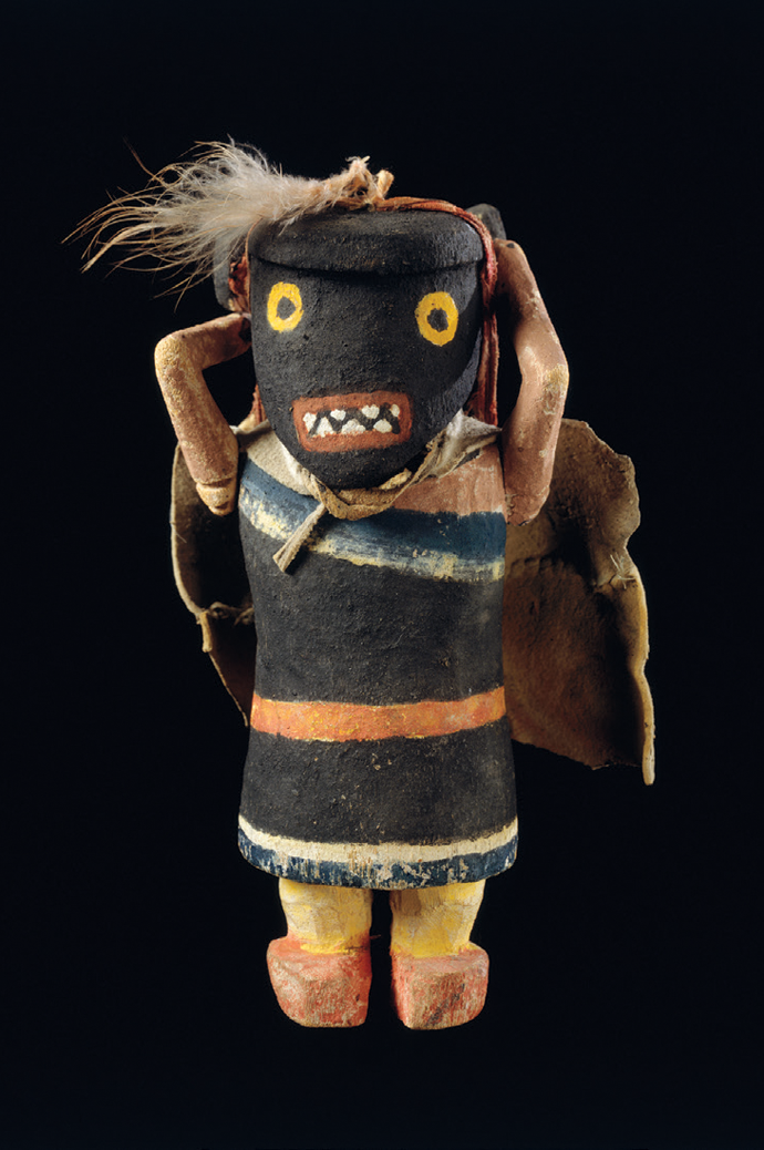 So’yokmana Katsina (Ogre Maiden), a kachina doll carved from cottonwood root. Gift of the Estate of Mary Hemenway © President and Fellows of Harvard College, Peabody Museum of Archaeology and Ethnology, PM# 45-25-10/28835