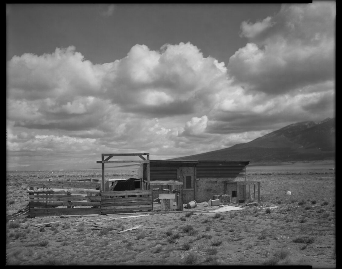 A barn on a homestead in the San Luis Valley