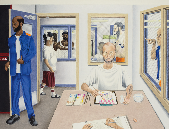 The Painter: A Portrait of Prison, by Christopher A. Levitt © The artist Courtesy the Prison Creative Arts Project at the University of Michigan, Ann Arbor