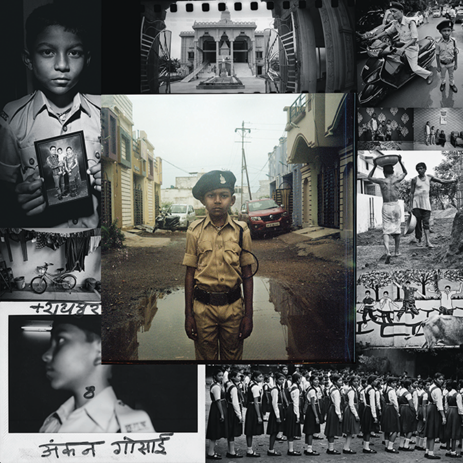 Ankan Gosai, eight, who joined the Raipur police last April All photographs by Mirzoyan for Harper’s Magazine © The artist