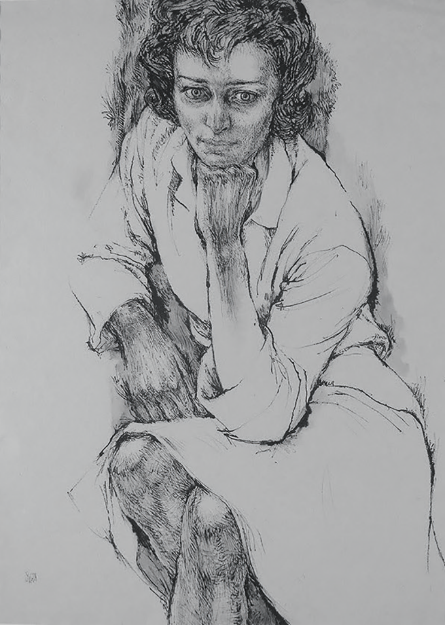 Portrait of Anne Sexton, by Barbara Swan © The Estate of Barbara Swan. Courtesy Alpha Gallery, Boston