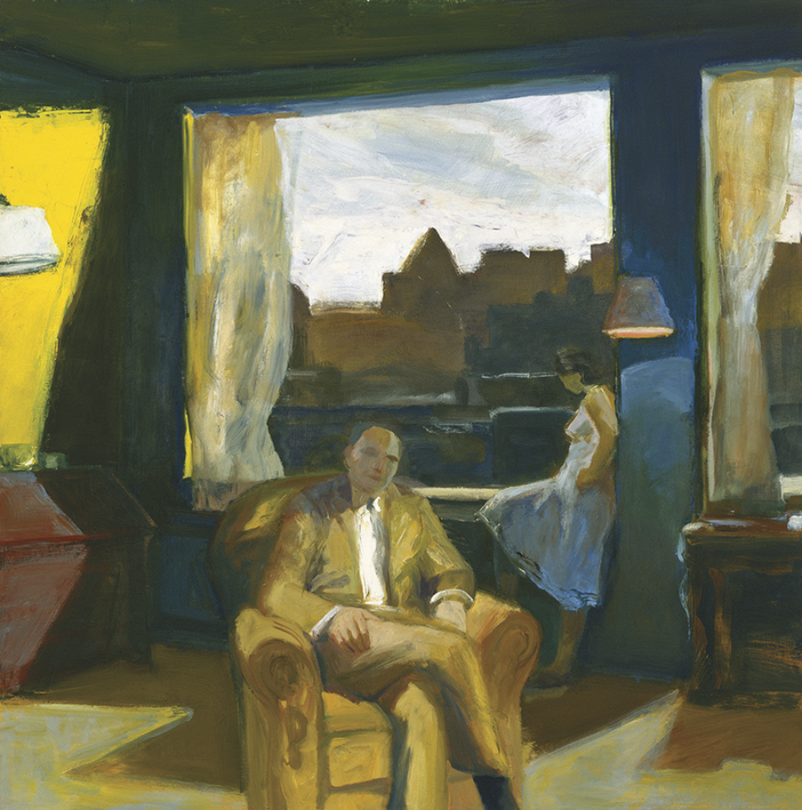 Interior with Two Figures, 1968, a painting by Elmer Bischoff. Collection of the Museum of Fine Arts, Houston, Alice Pratt Brown Museum Fund © The Estate of Elmer Bischoff. Courtesy George Adams Gallery, New York City