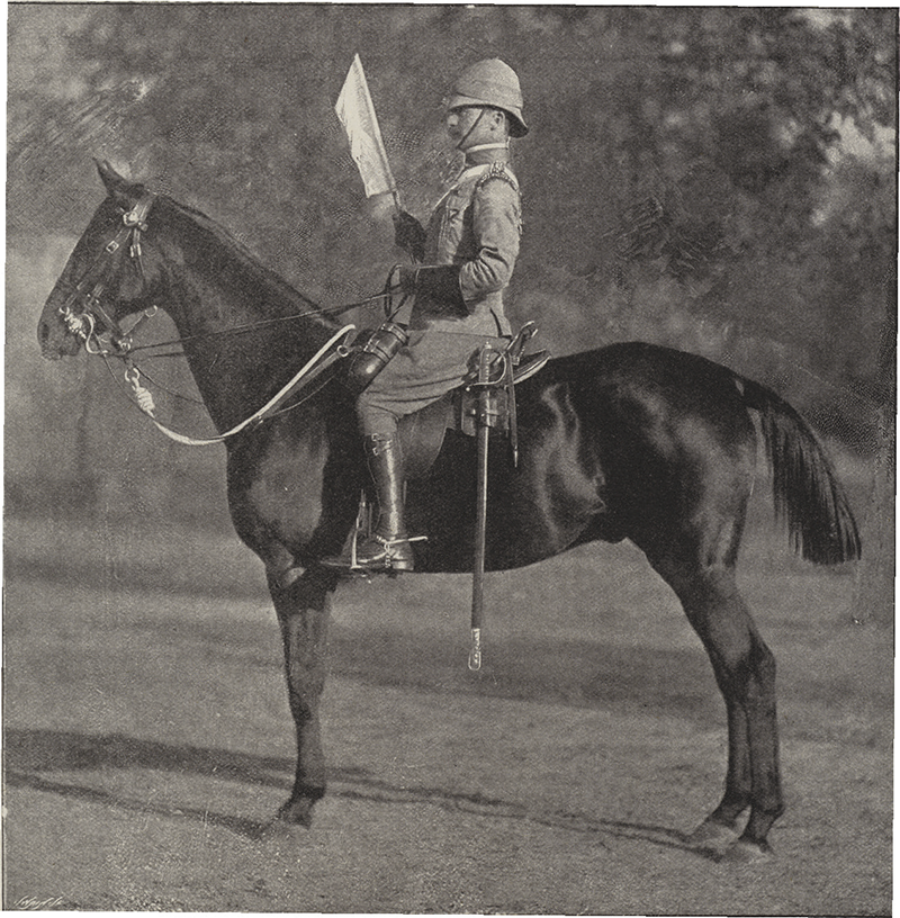 Colonel Robert Baden-Powell on his charger, Aconite © Look and Learn/Illustrated Papers Collection/Bridgeman Images
