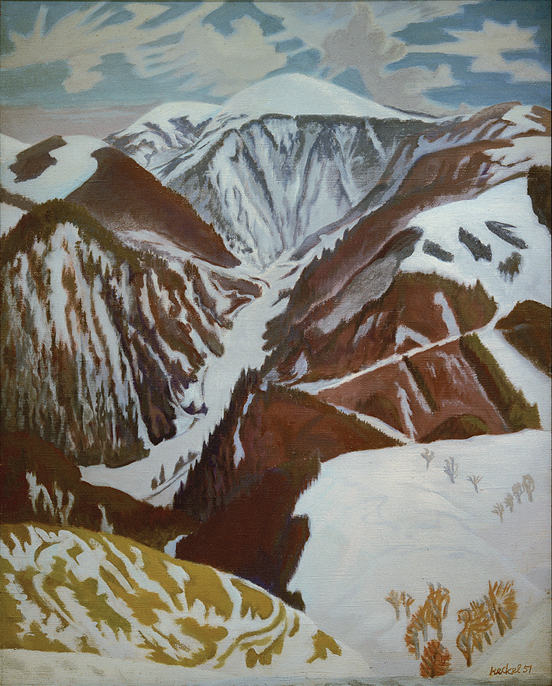 Mountains in the Snow, by Erich Heckel © akg-images/Artists Rights Society, New York City