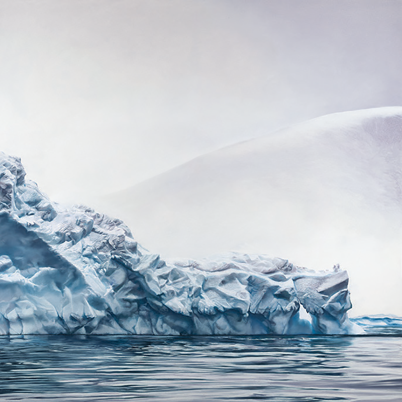 Whale Bay, Antarctica No. 3, a drawing by Zaria Forman. Courtesy the artist