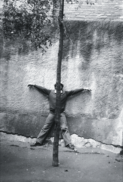 “Autorretrato fusilado (Executed Self-Portrait),” by Marcelo Brodsky, 1979 © The artist. Courtesy Henrique Faria, New York City