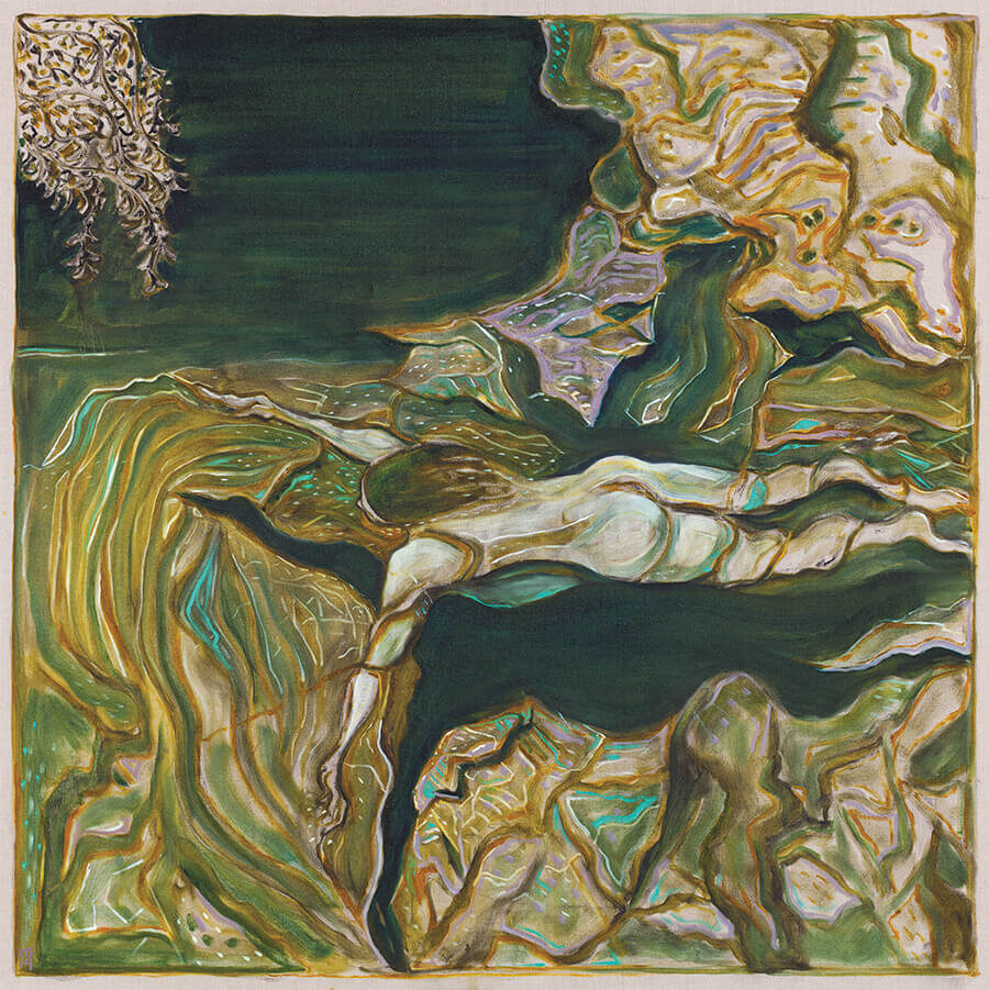 Yuba River, by Billy Childish. Courtesy the artist and Lehmann Maupin, New York City