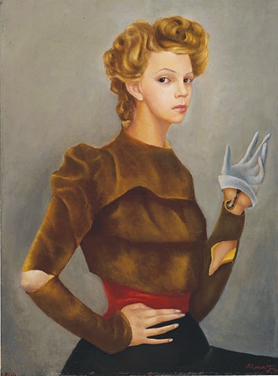 Self-portrait with Scorpion, by Leonor Fini, from Leonor Fini: Catalogue Raisonné of the Oil Paintings, which was published last year by Scheidegger & Spiess © Leonor Fini Estate, Paris/Artists Rights Society, New York City/ADAGP, Paris