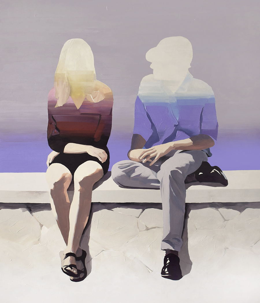 Couple at the Seaside, by Jarek Puczel © The artist. Courtesy Maybaum Gallery, San Francisco