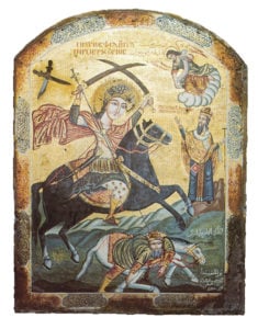 St. Mercurius killing the Roman emperor Flavius Claudius Julianus © The Picture Art Collection/Alamy