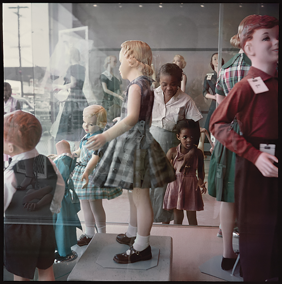 “Ondria Tanner and Her Grandmother Window-shopping, Mobile, Alabama, 1956,” by Gordon Parks © and courtesy the Gordon Parks Foundation. From the expanded edition of Gordon Parks: Segregation Story, which was published last year by Steidl