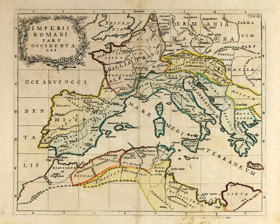 A seventeenth-century map of the Roman Empire © akg-images