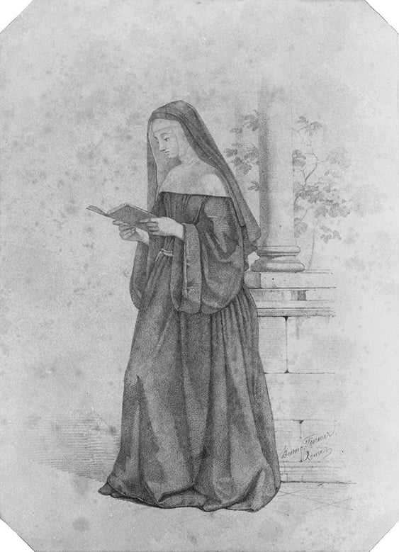 <em>Nun Standing, Reading a Book,</em> by Benno Friedrich Toermer. Courtesy the Metropolitan Museum of Art, New York City. Purchase, Charles and Anita Blatt Gift, 1970