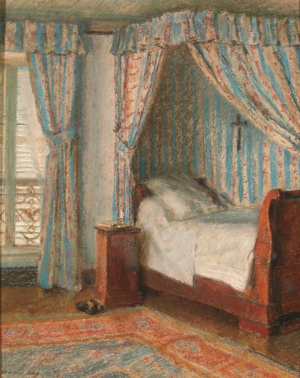 The Blue Bed, c. 1900, by Walter Gay. Courtesy Dumbarton Oaks Research Library and Collection, House Collection, Washington