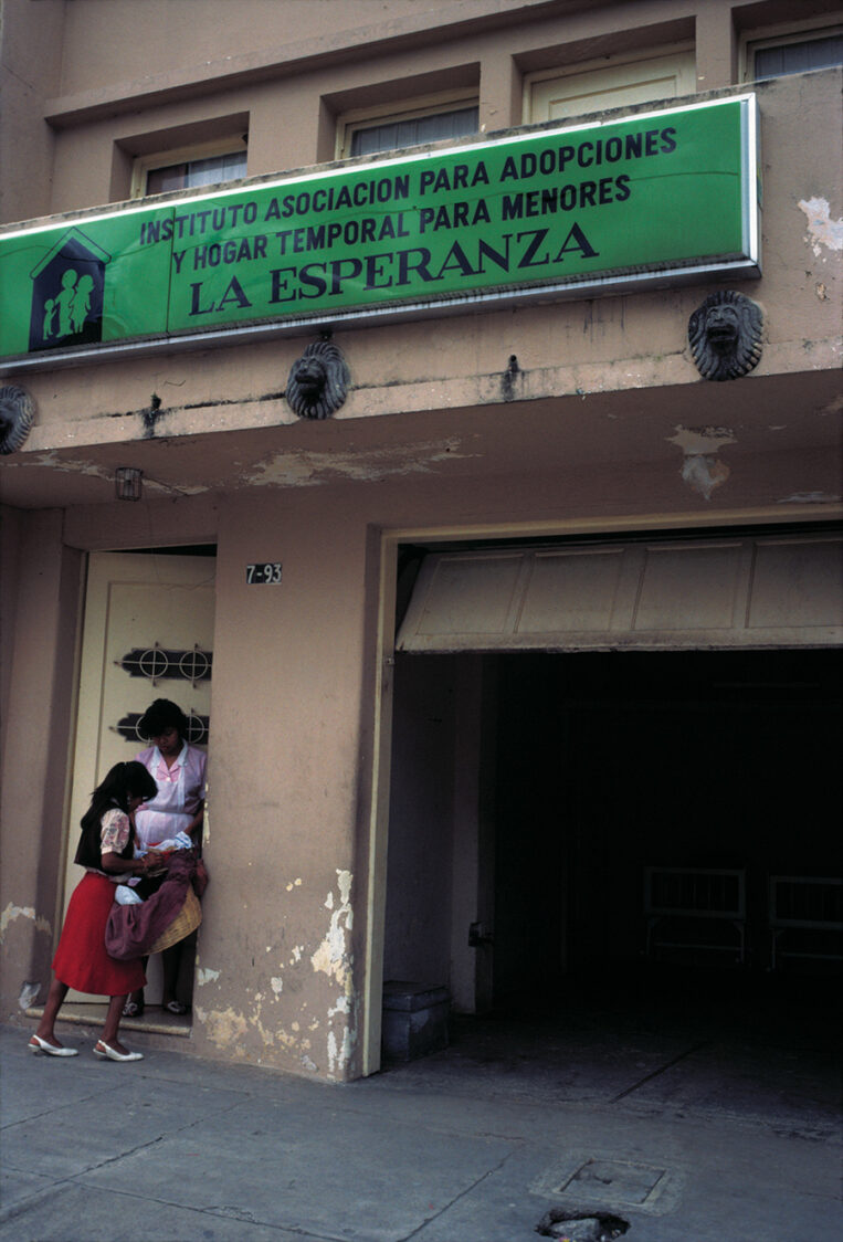 An adoption center in Guatemala City, 1989